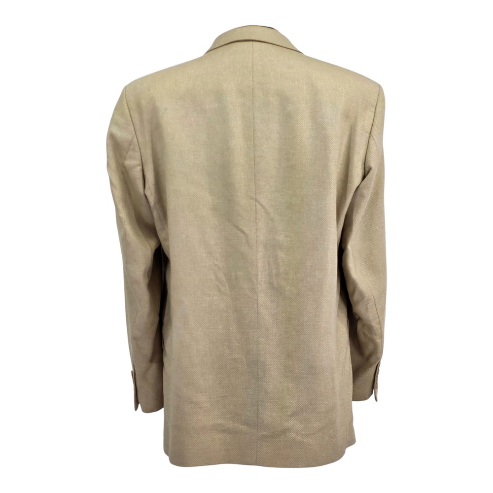 Quiet Luxury Gianfranco Ruffini Blazer Men 40R Tan Italian Tailored Jacket - Picture 4 of 16